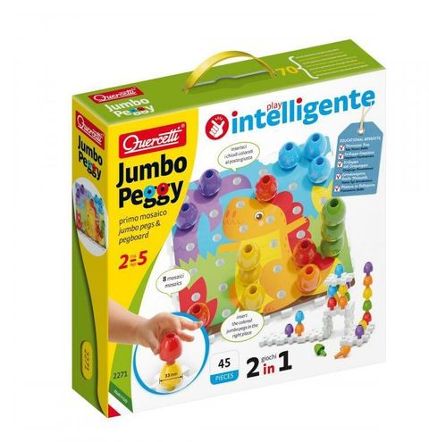 Obrázek produktu: Quercetti Jumbo Peggy jumbo pegs & pegboard – mozaika s velkými kolíčky