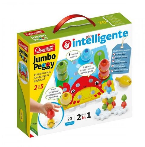 Obrázek produktu: Quercetti Jumbo Peggy jumbo pegs & pegboard – mozaika s velkými kolíčky