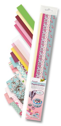 Obrázek produktu: Quilling - papírové proužky "ROMANTIK" - 168 ks