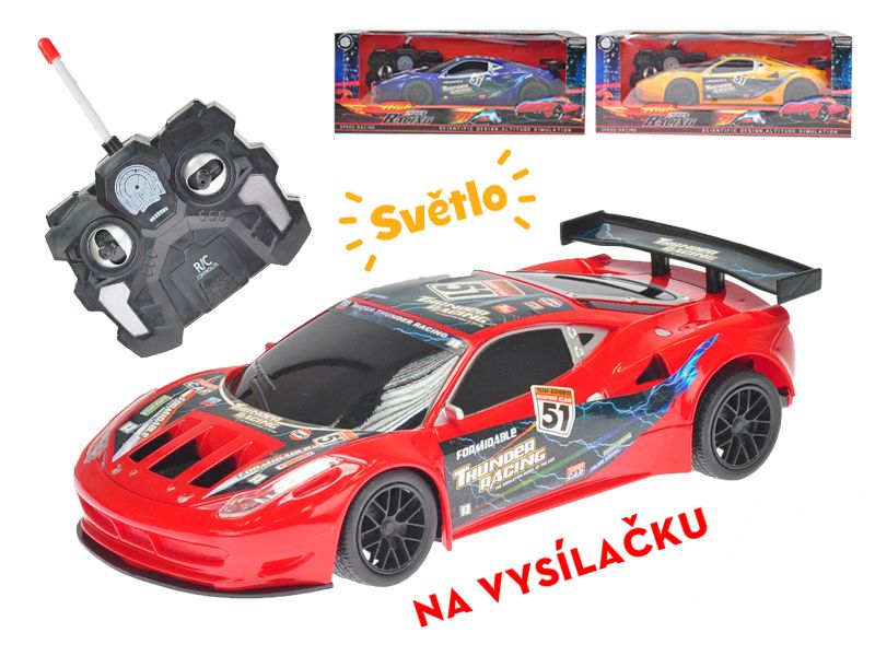 R/ C auto - sportovní, mix barev