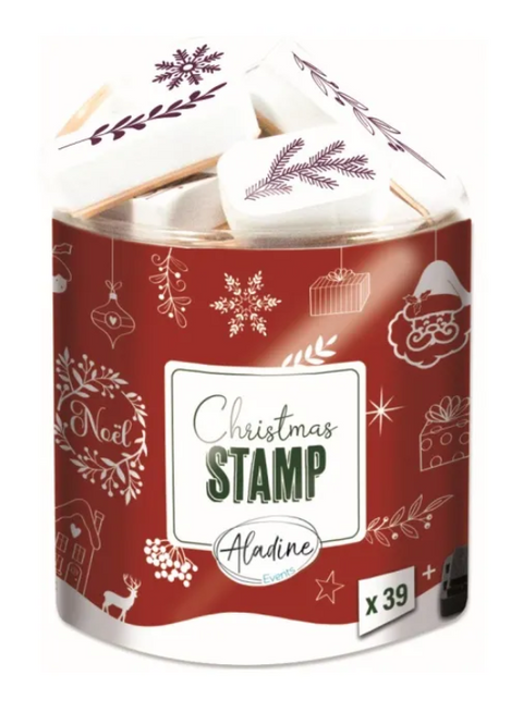 Obrázek produktu: Razítka Aladine Creative Stamp, 39 ks - Veselé Vánoce
