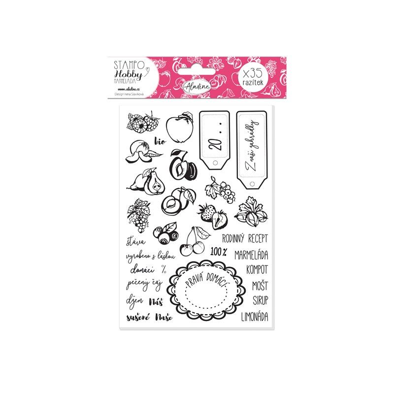 Razítka Aladine Stampo HOBBY, 35 ks - Marmelády