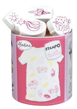 Obrázek produktu: Razítka na textil Aladine - Kouzelní jednorožci