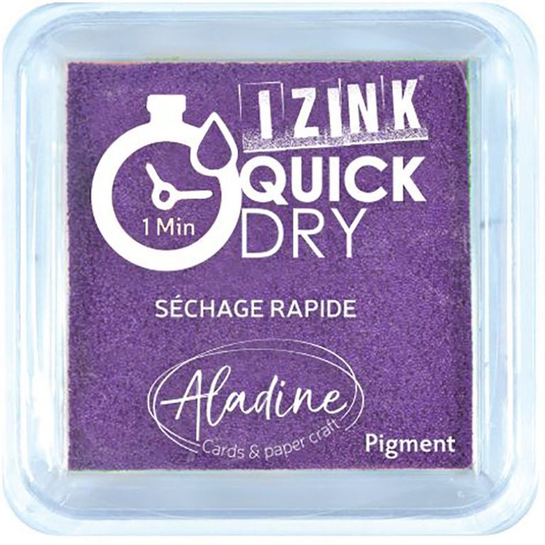 Razítkovací polštářek Aladine IZINK QUICK DRY - violet fialová Aladine