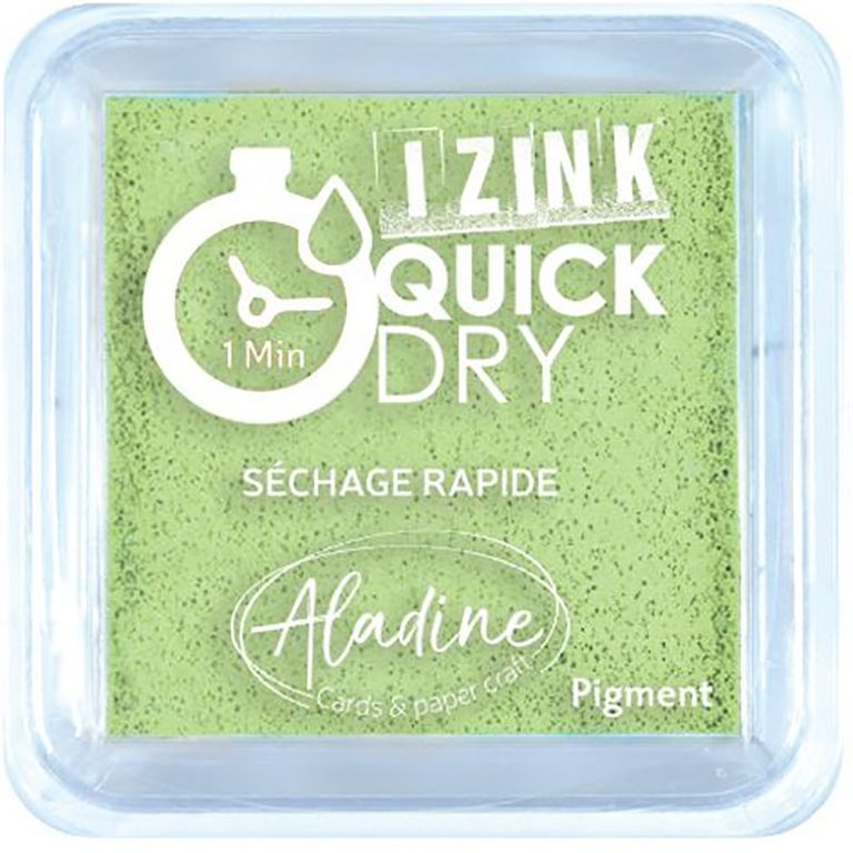 Razítkovací polštářek Aladine IZINK QUICK DRY - vert anis světle zelená Aladine