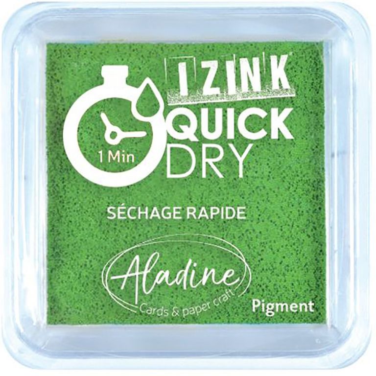 Aladine Razítkovací polštářek Aladine Izink Quick Dry, rychleschnoucí - VYBERTE ODSTÍN - Razítkovací polštářek Aladine Izink Quick Dry - vert, zelený