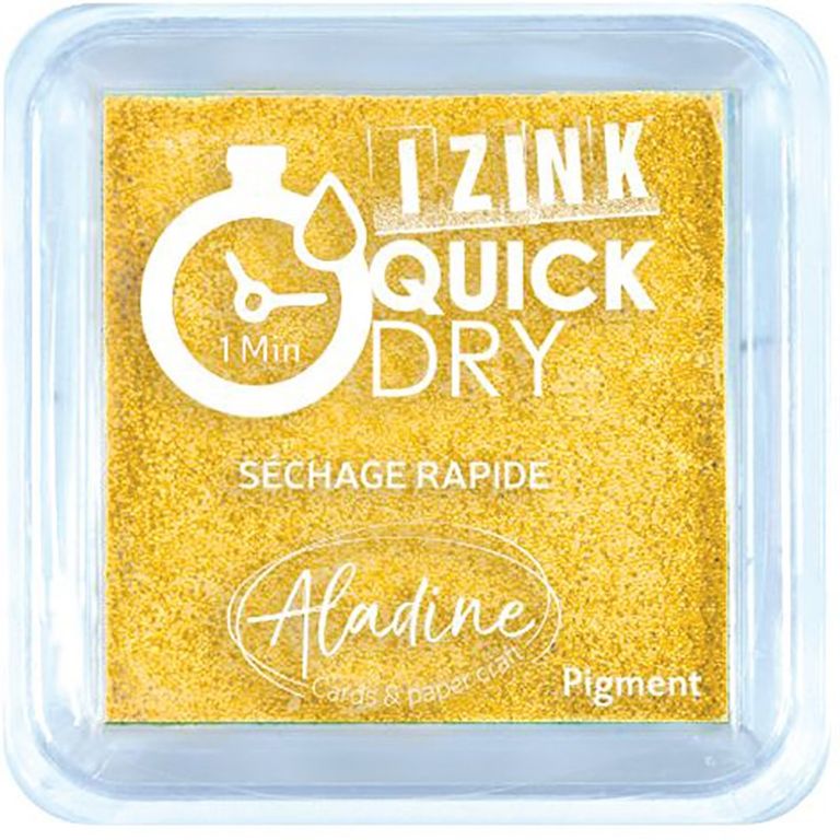 Razítkovací polštářek Quick Dy žlutý Aladine