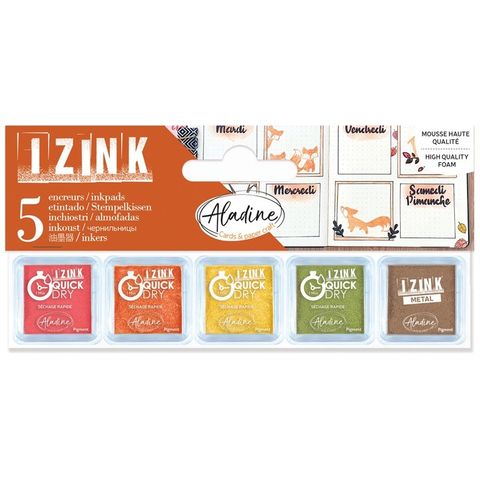 Obrázek produktu: Razítkovací polštářky Aladine, 5 ks - podzimní barvy