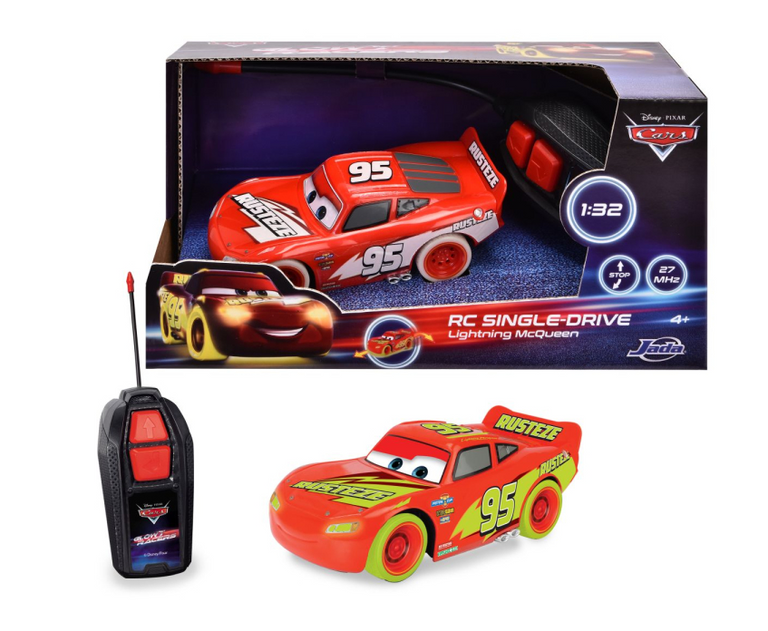 Dickie RC Cars Blesk McQueen Single Drive Glow Racers 1:32, 1kanal