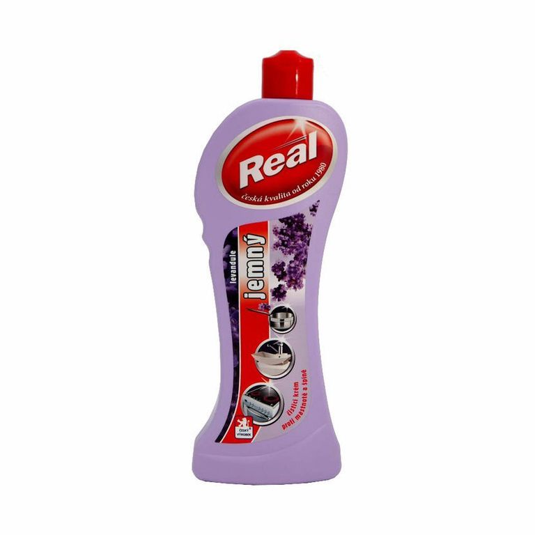 Čisticí tekutý krém Real - levandule, 600 g