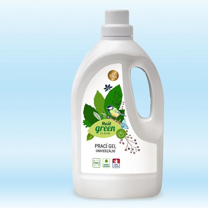 Real green clean - prací gel - 1,5 l