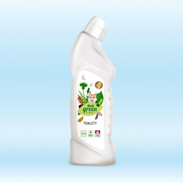 Čisticí přípravek na WC Real green clean - 750 g