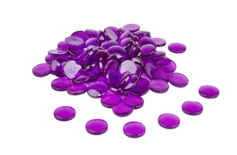 Obrázek produktu: RePlastic Sada 100 počítacích kamínků průměr 20 mm, fialové