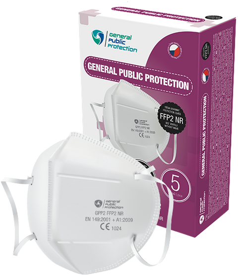 Obrázek produktu: Respirátor General Public ochranné třídy FFP2 NR - 10 ks