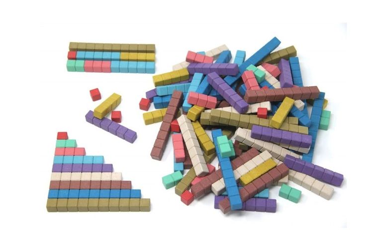 Wissner Počítací tyčinky Montessori 10 barev 100 ks