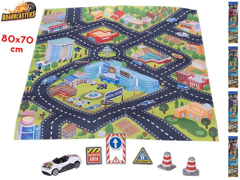 Obrázek produktu: Roadblasters koberec dopravní 80 x 70 cm s doplňky