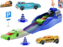 Obrázek produktu: Roadblasters sada aut 6,5 cm 3 ks s vystřelovací rampou + dopravní značky, mix barev