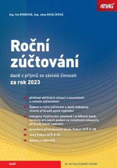 Obrázek produktu: Roční zúčtování daně z příjmů ze závislé činnosti za rok 2023