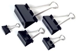 Obrázek produktu: RON Klip Binder 12 ks černý - 25 mm