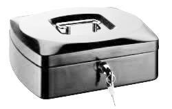 RON Kovová pokladna 25,5 × 20 × 9 cm - bílá