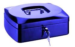 Obrázek produktu: RON Kovová pokladna 25,5 × 20 × 9 cm - modrá