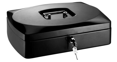 Obrázek produktu: RON Kovová pokladna 33 × 23,5 × 9 cm - černá