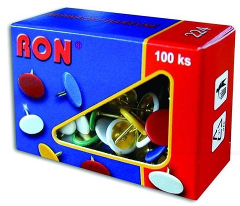 Obrázek produktu: RON Připínáčky 100 ks - mix barev