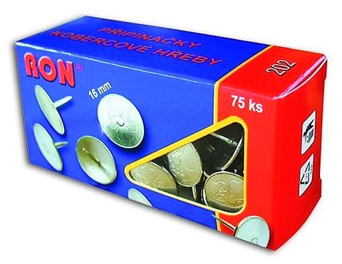 Obrázek produktu: RON Připínáčky (kobercový hřeb) 16 mm - 75 ks