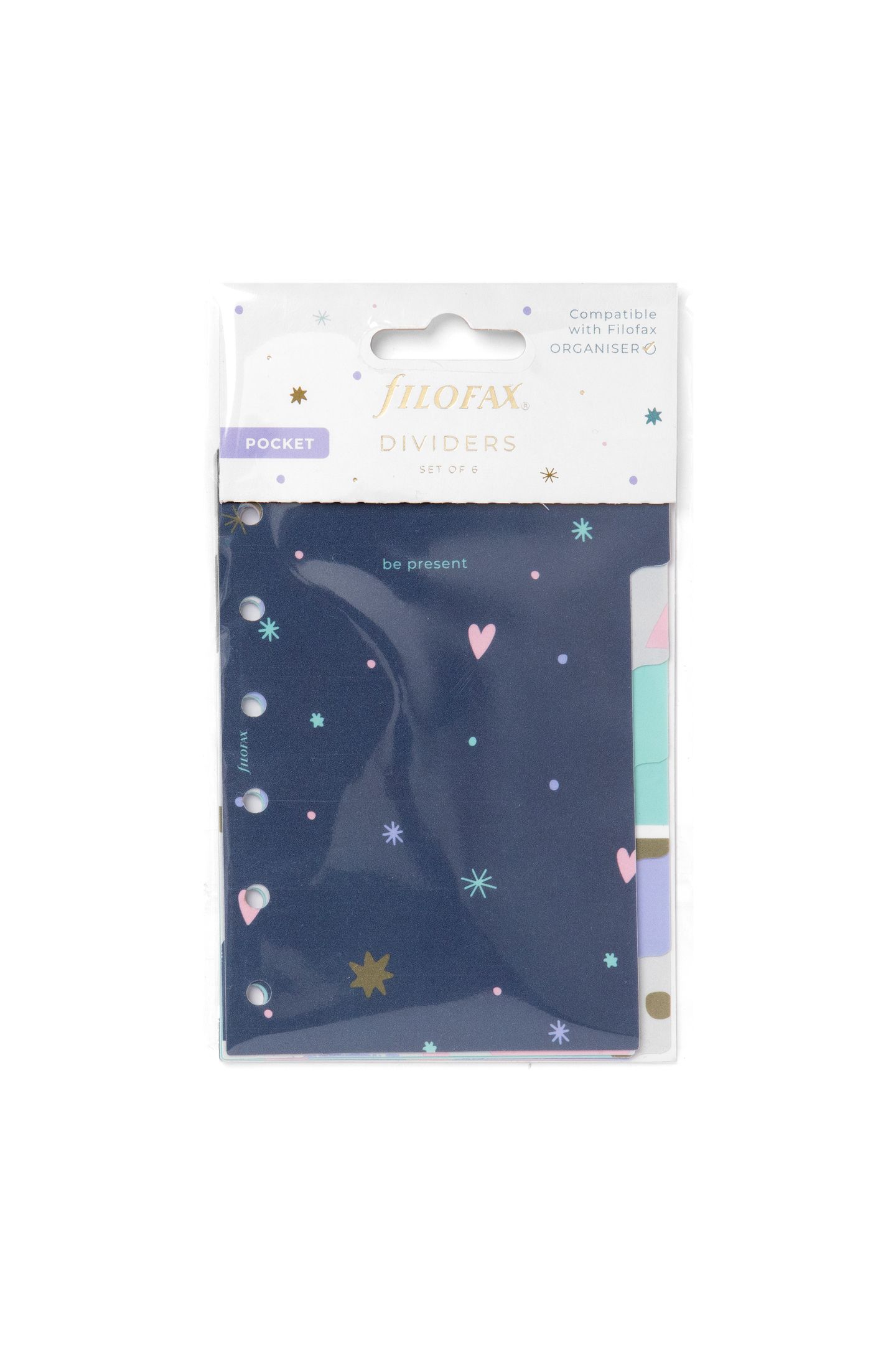 Rozřazovače pro diář Filofax kapesní Good Vibes - 6 záložek