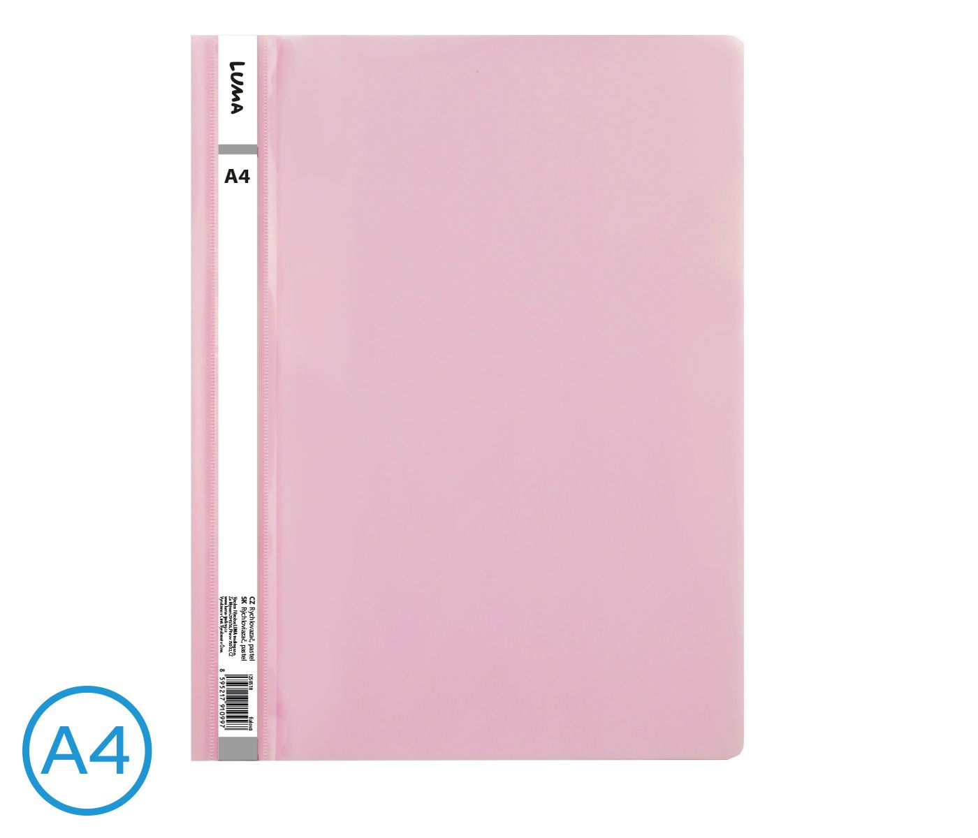 Rychlovazač LUMA A4 PP pastel - fialový