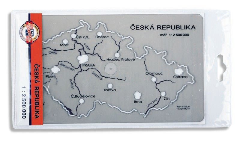 Šablona České republiky, na slepé mapy z vlativědy a zeměpisu