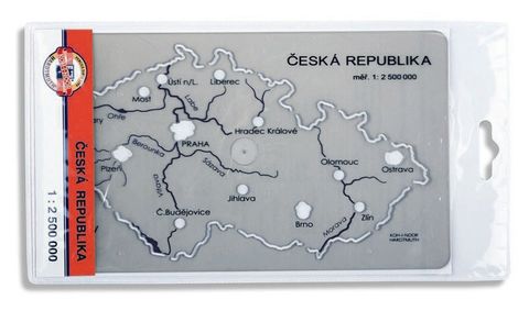 Obrázek produktu: Šablona České republiky, na slepé mapy z vlativědy a zeměpisu