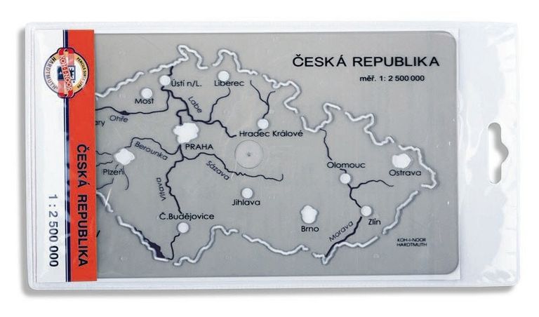 Šablona České republiky, na slepé mapy z vlativědy a zeměpisu