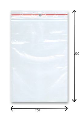 Obrázek produktu: Sáček rychlozavírací 100 ks - 150 × 220 mm