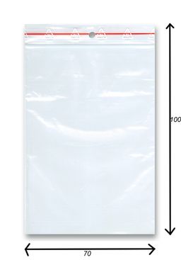 Obrázek produktu: Sáček rychlozavírací 100 ks - 70 × 100 mm