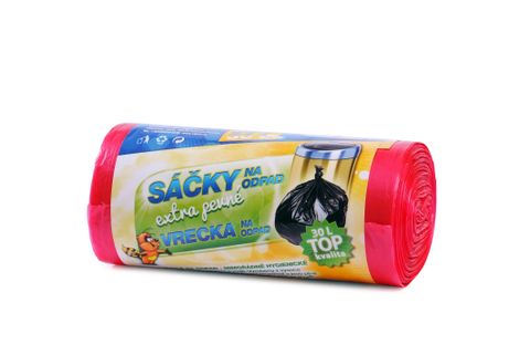 Obrázek produktu: Sáčky na odpad HDPE 30 l - červené (50 ks)