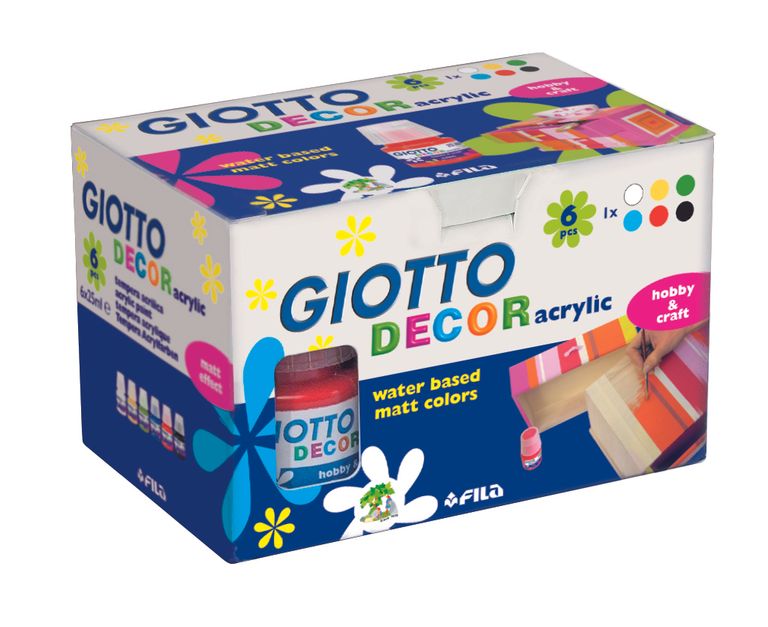 Sada akrylových barev Giotto Decor matt 6 × 25 ml