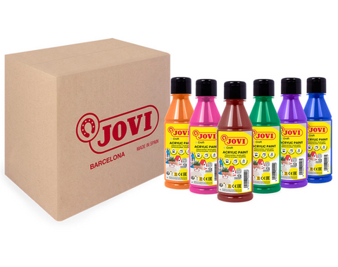 Obrázek produktu: Sada akrylových barev JOVI DECOR AKRYL 6 x 250 ml, mix barev