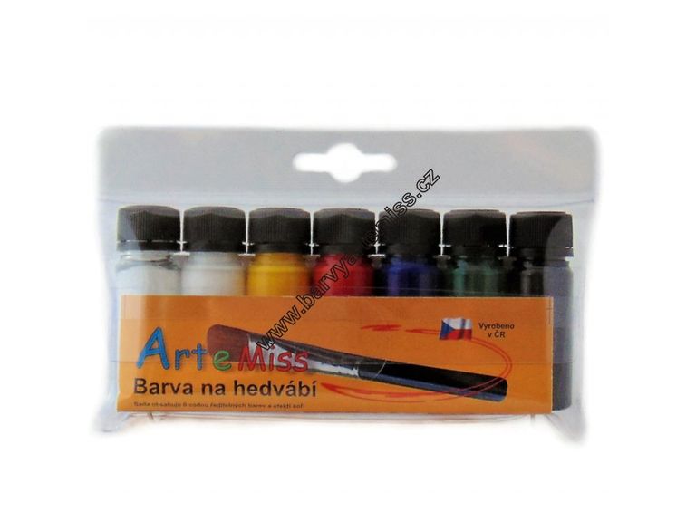 Levně Sada barev na hedvábí 6 x 12 g