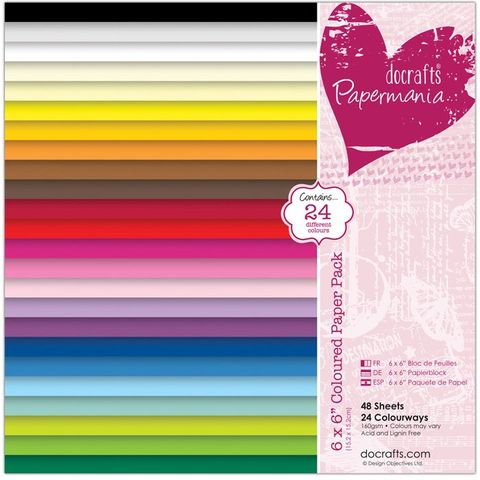 Obrázek produktu: Sada barevných papírů 15 × 15 cm (48 ks)