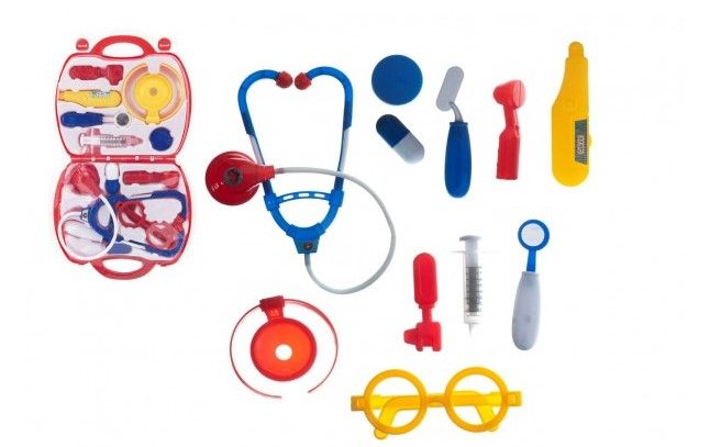 Sada doktor/ lékař plast v plastovém kufříku
