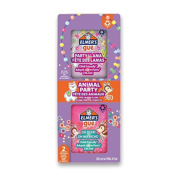 Sada ELMER´S Animal Party Gue - 236,5 ml, 2 ks