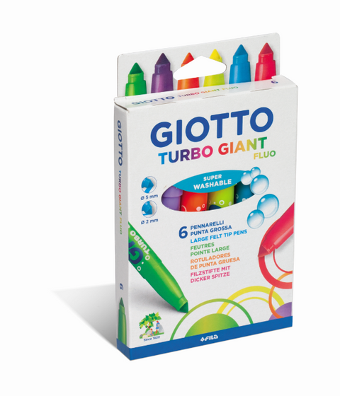 Obrázek produktu: Sada fixů Giotto - fluorescenční odstíny, 6 ks