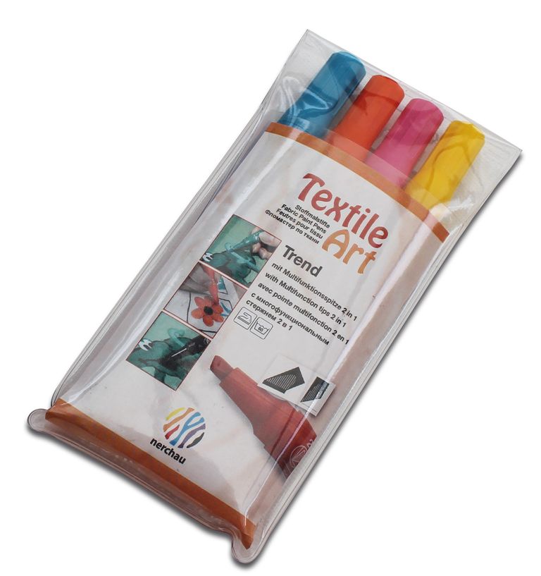 Levně Sada fixů na textil Nerchau "Trend"- 4 ks