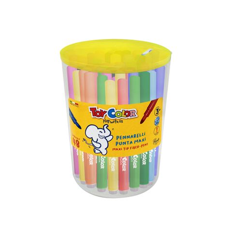 Obrázek produktu: Sada fixů Toy Color JUMBO v plastovém boxu 48 ks