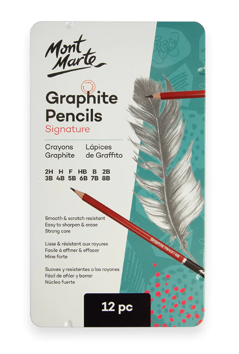 Sada grafitových tužek Mont Marte - 12 ks