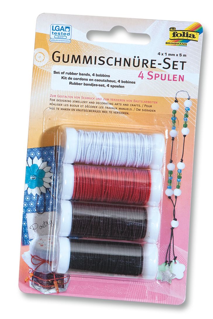 Sada gumiček na špulce