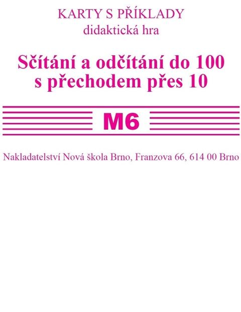 Obrázek produktu: Sada kartiček M6 - sčítání a odčítání do 100 s přechodem přes 10