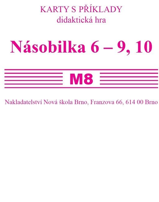 Sada kartiček M8 - násobilka 6 -10, 10