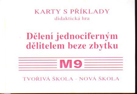 Obrázek produktu: Sada kartiček M9 - dělení jednociferným dělitelem beze zbytku
